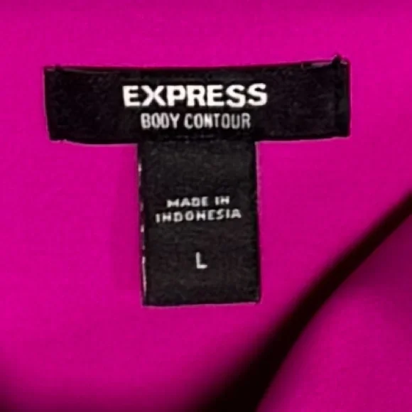 Express Body Contour Magenta Bodysuit Swimsuit Size L - Picture 6 of 6